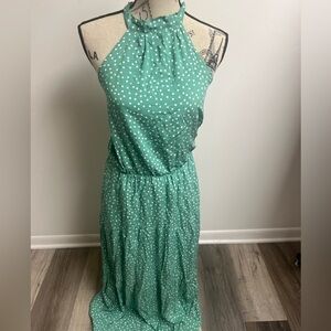 NWT Long Polka Dot Dress!